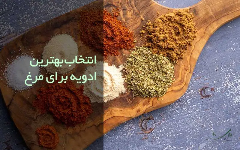 تصویر انواع ادویه مناسب برای مرغ