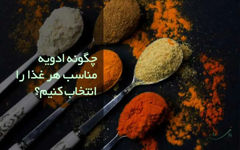 تصویری از انواع ادویه برای انتخاب در پخت و پز